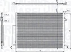 Magneti Marelli 350203104400 - Condensatore, Climatizzatore autozon.pro