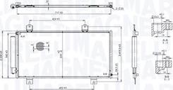 Magneti Marelli 350203104100 - Condensatore, Climatizzatore autozon.pro