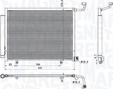 Magneti Marelli 350203105000 - Condensatore, Climatizzatore autozon.pro