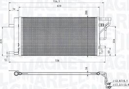 Magneti Marelli 350203105200 - Condensatore, Climatizzatore autozon.pro