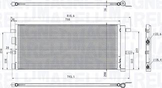 Magneti Marelli 350203103900 - Condensatore, Climatizzatore autozon.pro