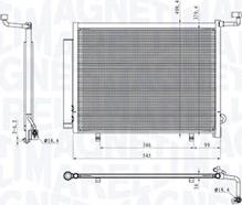 Magneti Marelli 350203103800 - Condensatore, Climatizzatore autozon.pro