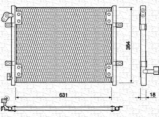 Magneti Marelli 350203139000 - Condensatore, Climatizzatore autozon.pro