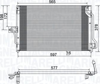 Magneti Marelli 350203897000 - Condensatore, Climatizzatore autozon.pro