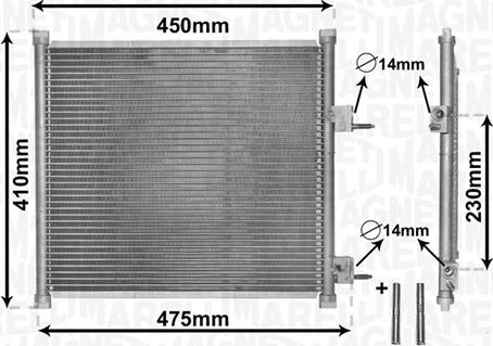 Magneti Marelli 350203869000 - Condensatore, Climatizzatore autozon.pro