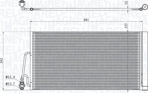 Magneti Marelli 350203861000 - Condensatore, Climatizzatore autozon.pro