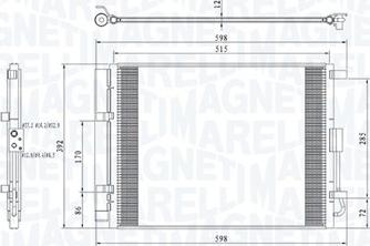 Magneti Marelli 350203809000 - Condensatore, Climatizzatore autozon.pro