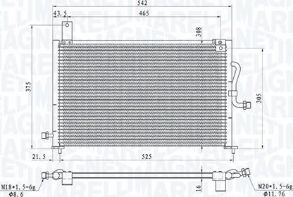 Magneti Marelli 350203885000 - Condensatore, Climatizzatore autozon.pro