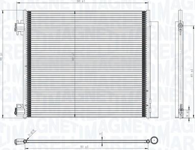 Magneti Marelli 350203832000 - Condensatore, Climatizzatore autozon.pro