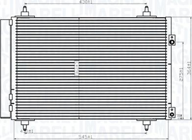 Magneti Marelli 350203820000 - Condensatore, Climatizzatore autozon.pro