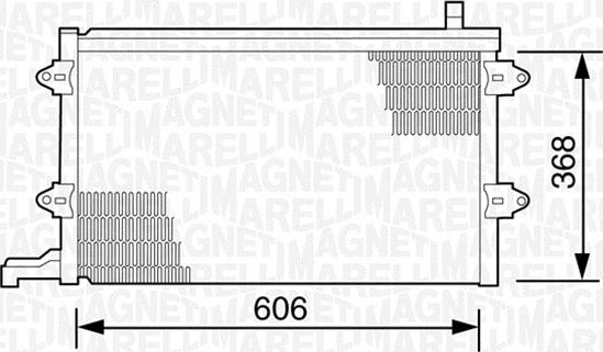 Magneti Marelli 350203243000 - Condensatore, Climatizzatore autozon.pro