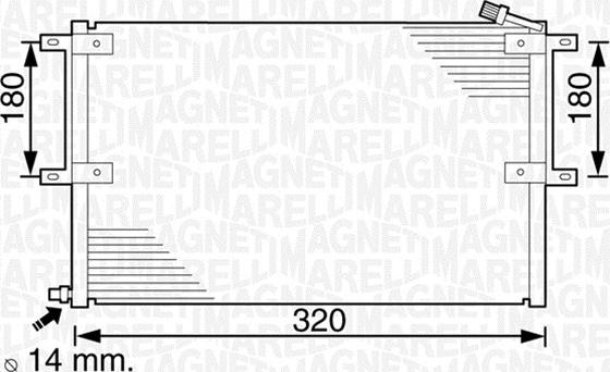 Magneti Marelli 350203236000 - Condensatore, Climatizzatore autozon.pro