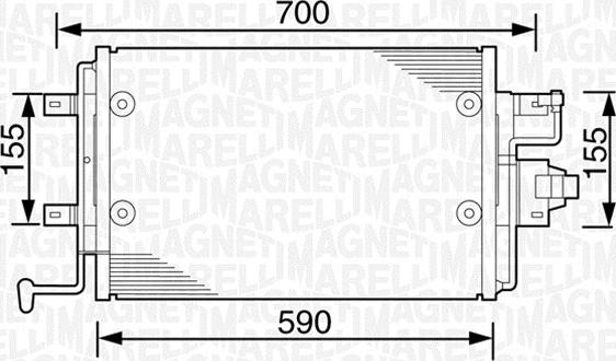 Magneti Marelli 350203238000 - Condensatore, Climatizzatore autozon.pro