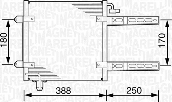 Magneti Marelli 350203237000 - Condensatore, Climatizzatore autozon.pro