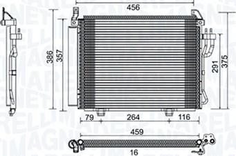 Magneti Marelli 350203790000 - Condensatore, Climatizzatore autozon.pro