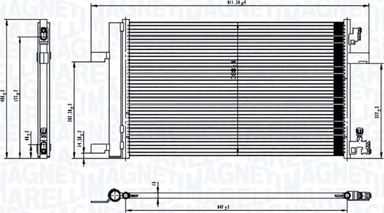 Magneti Marelli 350203760000 - Condensatore, Climatizzatore autozon.pro