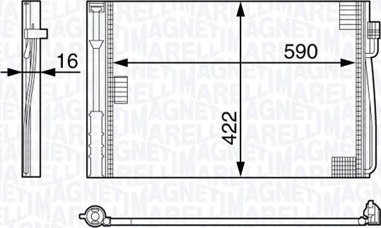 Magneti Marelli 350203704000 - Condensatore, Climatizzatore autozon.pro