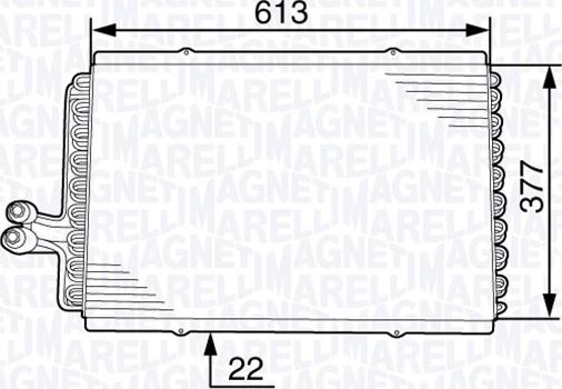 Magneti Marelli 350203708000 - Condensatore, Climatizzatore autozon.pro