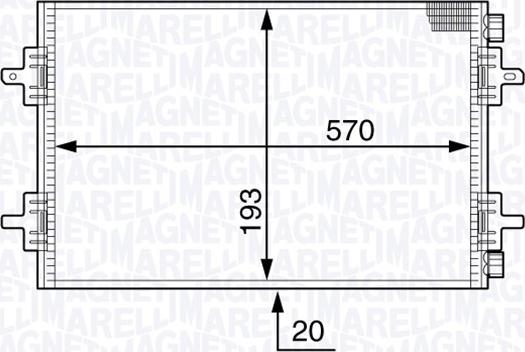 Magneti Marelli 350203707000 - Condensatore, Climatizzatore autozon.pro