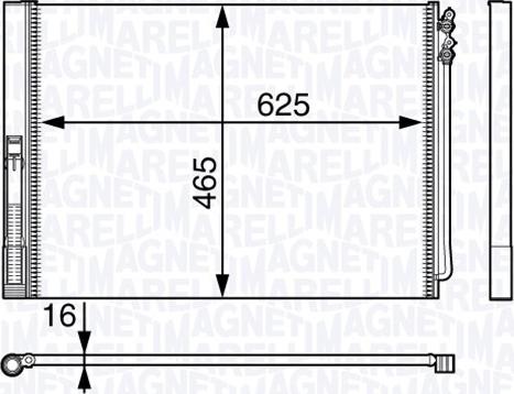 Magneti Marelli 350203716000 - Condensatore, Climatizzatore autozon.pro