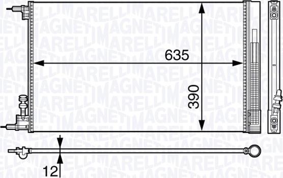 Magneti Marelli 350203713000 - Condensatore, Climatizzatore autozon.pro