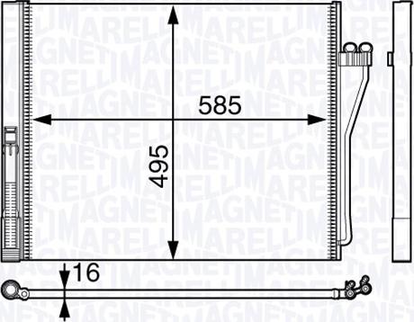 Magneti Marelli 350203717000 - Condensatore, Climatizzatore autozon.pro