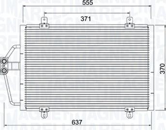 Magneti Marelli 350203784000 - Condensatore, Climatizzatore autozon.pro