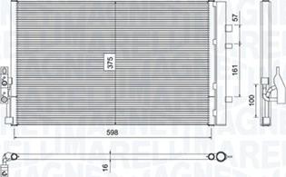 Magneti Marelli 350203788000 - Condensatore, Climatizzatore autozon.pro