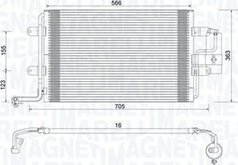 Magneti Marelli 350203735000 - Condensatore, Climatizzatore autozon.pro