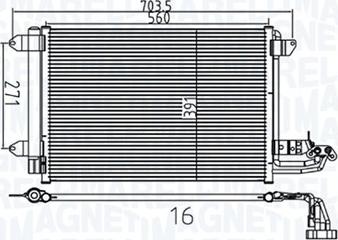 Magneti Marelli 350203737000 - Condensatore, Climatizzatore autozon.pro