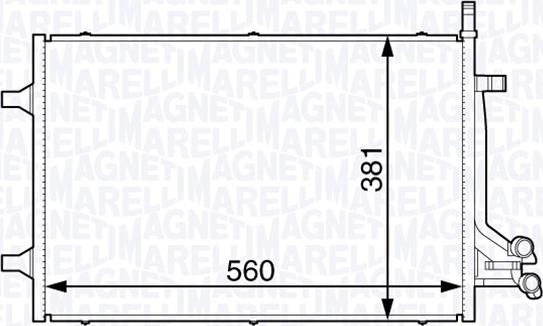 Magneti Marelli 350203729000 - Condensatore, Climatizzatore autozon.pro