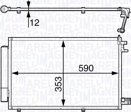 Magneti Marelli 350203720000 - Condensatore, Climatizzatore autozon.pro