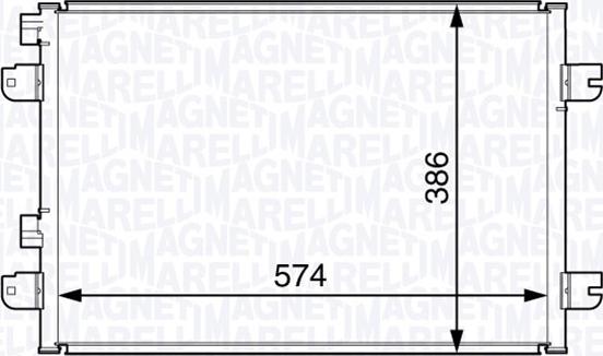 Magneti Marelli 350203728000 - Condensatore, Climatizzatore autozon.pro