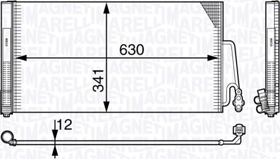 Magneti Marelli 350203722000 - Condensatore, Climatizzatore autozon.pro