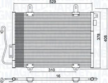 Magneti Marelli 350203775000 - Condensatore, Climatizzatore autozon.pro