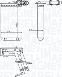 Magneti Marelli 350218445000 - Scambiatore calore, Riscaldamento abitacolo autozon.pro