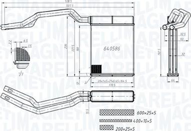 Magneti Marelli 350218453000 - Scambiatore calore, Riscaldamento abitacolo autozon.pro