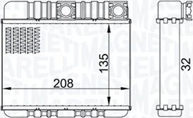 Magneti Marelli 350218469000 - Scambiatore calore, Riscaldamento abitacolo autozon.pro