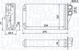 Magneti Marelli 350218461000 - Scambiatore calore, Riscaldamento abitacolo autozon.pro