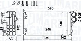 Magneti Marelli 350218416000 - Scambiatore calore, Riscaldamento abitacolo autozon.pro