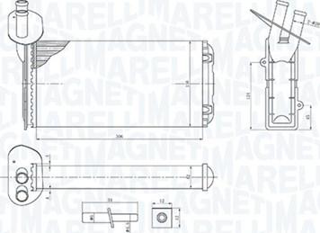 Magneti Marelli 350218410000 - Scambiatore calore, Riscaldamento abitacolo autozon.pro