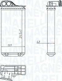 Magneti Marelli 350218411000 - Scambiatore calore, Riscaldamento abitacolo autozon.pro