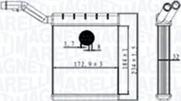 Magneti Marelli 350218480000 - Scambiatore calore, Riscaldamento abitacolo autozon.pro