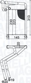 Magneti Marelli 350218488000 - Scambiatore calore, Riscaldamento abitacolo autozon.pro