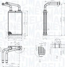 Magneti Marelli 350218483000 - Scambiatore calore, Riscaldamento abitacolo autozon.pro