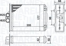 Magneti Marelli 350218482000 - Scambiatore calore, Riscaldamento abitacolo autozon.pro