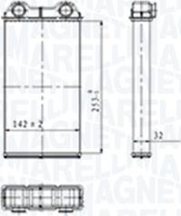 Magneti Marelli 350218439000 - Scambiatore calore, Riscaldamento abitacolo autozon.pro