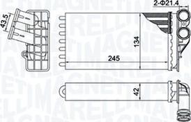 Magneti Marelli 350218430000 - Scambiatore calore, Riscaldamento abitacolo autozon.pro