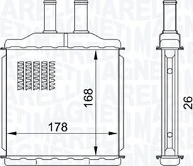 Magneti Marelli 350218432000 - Scambiatore calore, Riscaldamento abitacolo autozon.pro