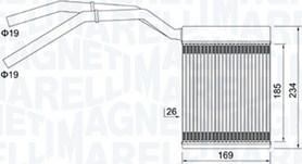 Magneti Marelli 350218425000 - Scambiatore calore, Riscaldamento abitacolo autozon.pro